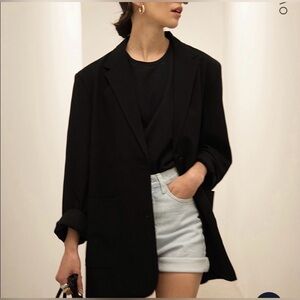 OAK + FORT Black Women's Blazer